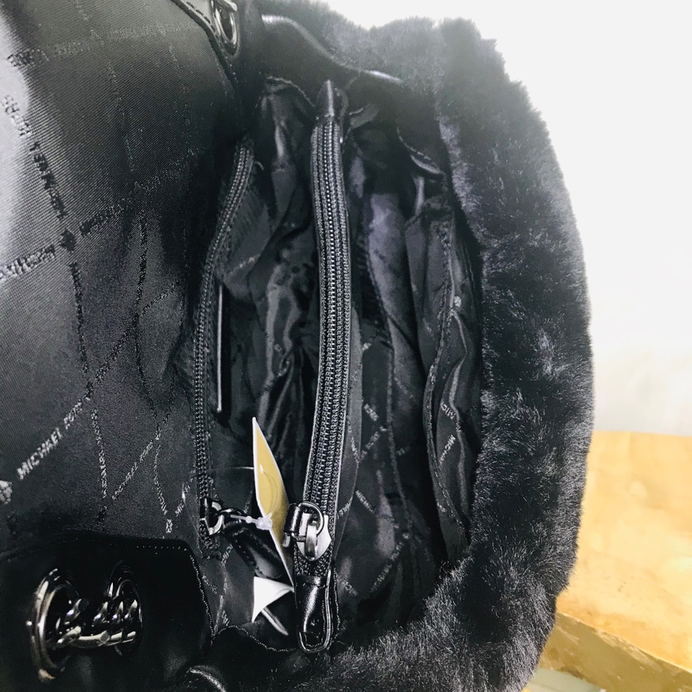 Michael Kors Tina Shoulder Flap Fur Bag - Picture 6 of 8